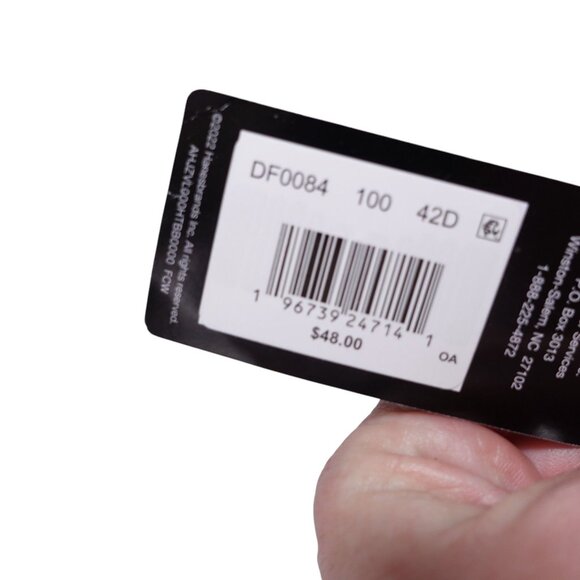 NWT Bali One Smooth U Comfort Stretch Lace Underwire Bra 42D White Lace DF0084 - Picture 6 of 6